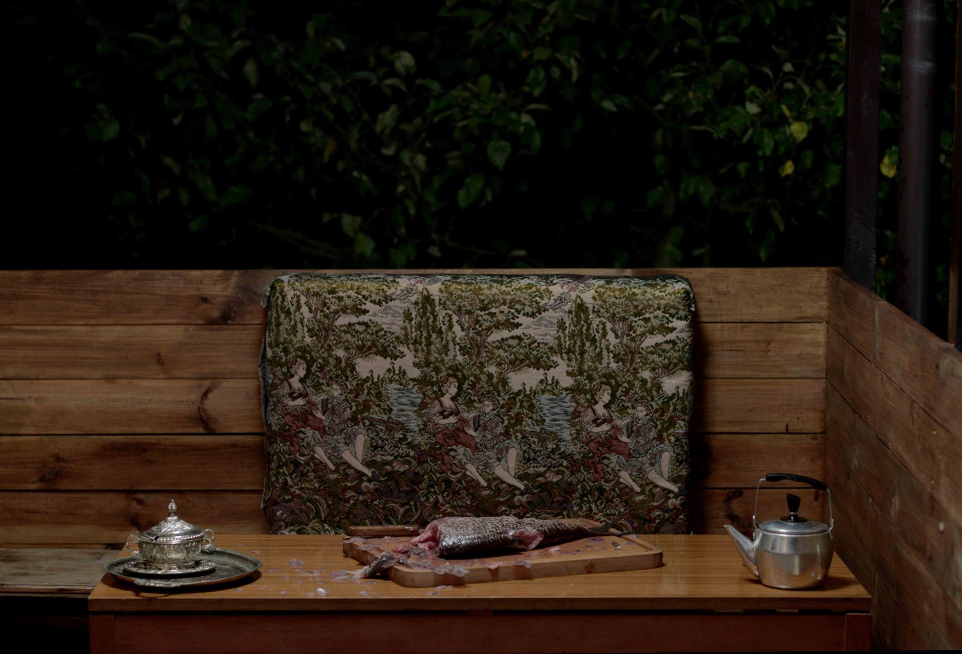 A picture of a beast precedes the beast, film still, 2018